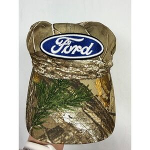 Ford Oval Logo Camo Baseball Cap Mens Size LXL Stretch Realtree